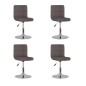 vidaXL Esszimmerstühle 4 Stk. Drehbar Taupe Stoff vidaXL Esszimmerstühle 4 Stk. Drehbar Taupe Stoff