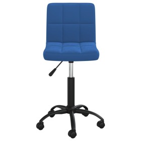 vidaXL Esszimmerstuhl Drehbar Blau Samt