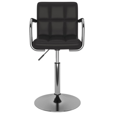 vidaXL Esszimmerstühle 6 Stk. Drehbar Schwarz Kunstleder
