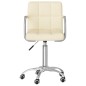 vidaXL Esszimmerstuhl Drehbar Creme Stoff vidaXL Esszimmerstuhl Drehbar Creme Stoff