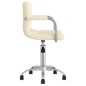 vidaXL Esszimmerstuhl Drehbar Creme Stoff vidaXL Esszimmerstuhl Drehbar Creme Stoff
