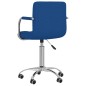 vidaXL Esszimmerstuhl Drehbar Blau Stoff vidaXL Esszimmerstuhl Drehbar Blau Stoff