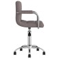 vidaXL Esszimmerstuhl Drehbar Taupe Stoff vidaXL Esszimmerstuhl Drehbar Taupe Stoff