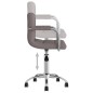 vidaXL Esszimmerstuhl Drehbar Taupe Stoff vidaXL Esszimmerstuhl Drehbar Taupe Stoff