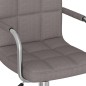 vidaXL Esszimmerstuhl Drehbar Taupe Stoff vidaXL Esszimmerstuhl Drehbar Taupe Stoff