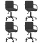 vidaXL Esszimmerstühle 4 Stk. Drehbar Schwarz Samt vidaXL Esszimmerstühle 4 Stk. Drehbar Schwarz Samt