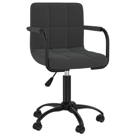 vidaXL Esszimmerstühle 4 Stk. Drehbar Schwarz Samt