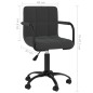 vidaXL Esszimmerstühle 4 Stk. Drehbar Schwarz Samt vidaXL Esszimmerstühle 4 Stk. Drehbar Schwarz Samt