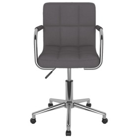 vidaXL Esszimmerstuhl Drehbar Taupe Stoff