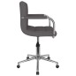 vidaXL Esszimmerstuhl Drehbar Taupe Stoff vidaXL Esszimmerstuhl Drehbar Taupe Stoff