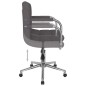 vidaXL Esszimmerstuhl Drehbar Taupe Stoff vidaXL Esszimmerstuhl Drehbar Taupe Stoff