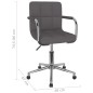vidaXL Esszimmerstuhl Drehbar Taupe Stoff vidaXL Esszimmerstuhl Drehbar Taupe Stoff