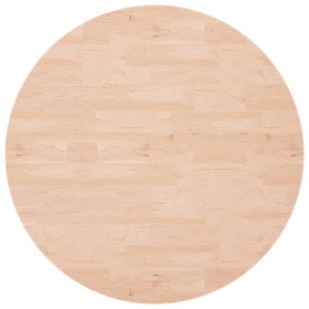 vidaXL Runde Tischplatte Ø90x1,5 cm Unbehandeltes Massivholz Eiche