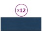 vidaXL Wandpaneele 12 Stk. Blau 90x30 cm Samt 3,24 m² vidaXL Wandpaneele 12 Stk. Blau 90x30 cm Samt 3,24 m²