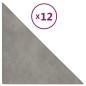 vidaXL Wandpaneele 12 Stk. Hellgrau 30x30 cm Samt 0,54 m² vidaXL Wandpaneele 12 Stk. Hellgrau 30x30 cm Samt 0,54 m²