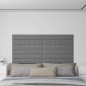 vidaXL Wandpaneele 12 Stk. Grau 90x15 cm Kunstleder 1,62 m² vidaXL Wandpaneele 12 Stk. Grau 90x15 cm Kunstleder 1,62 m²