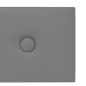 vidaXL Wandpaneele 12 Stk. Grau 90x15 cm Kunstleder 1,62 m² vidaXL Wandpaneele 12 Stk. Grau 90x15 cm Kunstleder 1,62 m²