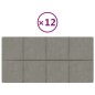 vidaXL Wandpaneele 12 Stk. Hellgrau 60x30 cm Samt 2,16 m² vidaXL Wandpaneele 12 Stk. Hellgrau 60x30 cm Samt 2,16 m²