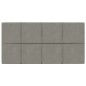 vidaXL Wandpaneele 12 Stk. Hellgrau 60x30 cm Samt 2,16 m² vidaXL Wandpaneele 12 Stk. Hellgrau 60x30 cm Samt 2,16 m²