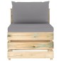 4-tlg. Garten-Lounge-Set mit Kissen Grün Imprägniertes Holz 4-tlg. Garten-Lounge-Set mit Kissen Grün Imprägniertes Holz