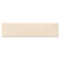 vidaXL Wandpaneele 12 Stk. Creme 60x15 cm Samt 1,08 m² vidaXL Wandpaneele 12 Stk. Creme 60x15 cm Samt 1,08 m²