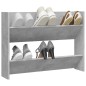 vidaXL Wand-Schuhschrank Betongrau 80x18x60 cm Holzwerkstoff vidaXL Wand-Schuhschrank Betongrau 80x18x60 cm Holzwerkstoff