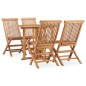 vidaXL 5-tlg. Garten-Essgruppe Klappbar Massivholz Teak vidaXL 5-tlg. Garten-Essgruppe Klappbar Massivholz Teak