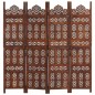 vidaXL 4-tlg. Raumteiler Handgeschnitzt Braun 160×165 cm Mangoholz vidaXL 4-tlg. Raumteiler Handgeschnitzt Braun 160×165 cm Mangoholz