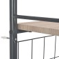 vidaXL 3-tlg. Klappbare Essgruppe mit Ablagefach MDF und Stahl vidaXL 3-tlg. Klappbare Essgruppe mit Ablagefach MDF und Stahl