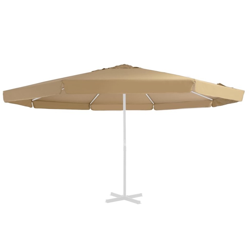 vidaXL Ersatzbezug für Sonnenschirm Taupe 500 cm vidaXL Ersatzbezug für Sonnenschirm Taupe 500 cm
