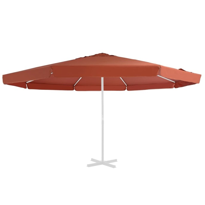 vidaXL Ersatzbezug für Sonnenschirm Terracotta-Rot 500 cm vidaXL Ersatzbezug für Sonnenschirm Terracotta-Rot 500 cm