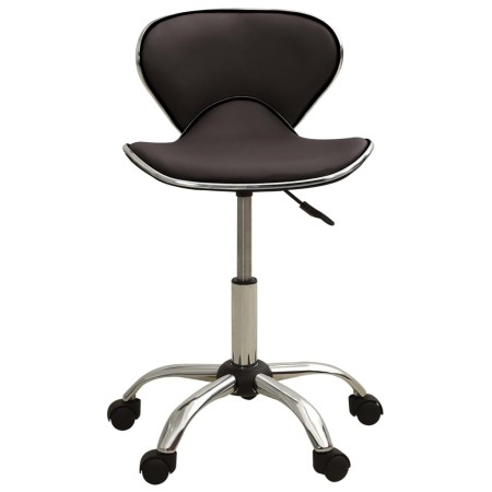 vidaXL Friseur Rollhocker Braun Kunstleder