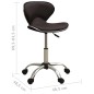 vidaXL Friseur Rollhocker Braun Kunstleder vidaXL Friseur Rollhocker Braun Kunstleder