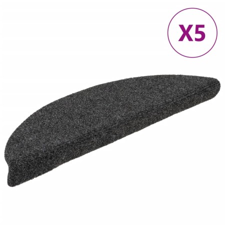 vidaXL Selbstklebende Treppenmatten 5 Stk. Anthrazit 56x17x3 cm