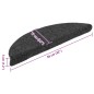 vidaXL Selbstklebende Treppenmatten 5 Stk. Anthrazit 56x17x3 cm vidaXL Selbstklebende Treppenmatten 5 Stk. Anthrazit 56x17x3 cm