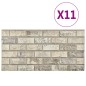 vidaXL 3D-Wandpaneele 11 Stk. Sandfarben Backstein-Optik EPS vidaXL 3D-Wandpaneele 11 Stk. Sandfarben Backstein-Optik EPS