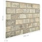 vidaXL 3D-Wandpaneele 11 Stk. Sandfarben Backstein-Optik EPS vidaXL 3D-Wandpaneele 11 Stk. Sandfarben Backstein-Optik EPS