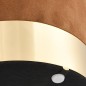 vidaXL Hocker Braun und Golden Samt vidaXL Hocker Braun und Golden Samt