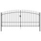 vidaXL Doppelflügel-Gartentor mit Speerspitzen 400 x 225 cm vidaXL Doppelflügel-Gartentor mit Speerspitzen 400 x 225 cm