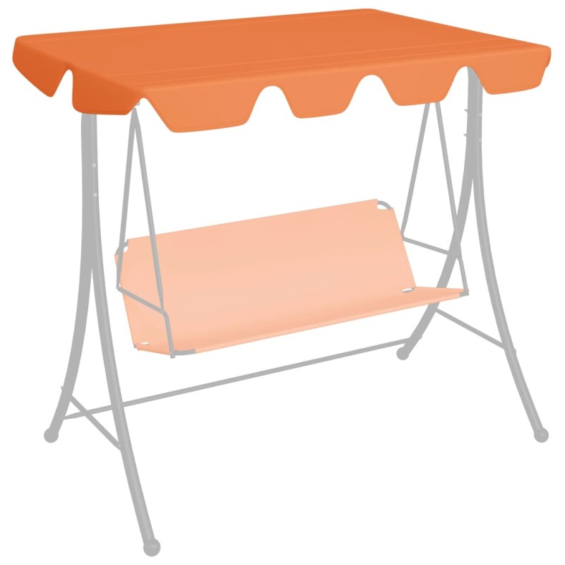vidaXL Ersatzdach für Hollywoodschaukel Orange 188/168x145/110 cm vidaXL Ersatzdach für Hollywoodschaukel Orange 188/168x145/110 cm
