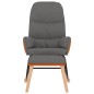 vidaXL Schaukelsessel mit Hocker Hellgrau Stoff vidaXL Schaukelsessel mit Hocker Hellgrau Stoff