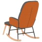 vidaXL Schaukelsessel mit Hocker Hellgrau Stoff vidaXL Schaukelsessel mit Hocker Hellgrau Stoff