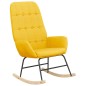 vidaXL Schaukelsessel mit Hocker Senfgelb Stoff vidaXL Schaukelsessel mit Hocker Senfgelb Stoff