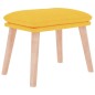 vidaXL Schaukelsessel mit Hocker Senfgelb Stoff vidaXL Schaukelsessel mit Hocker Senfgelb Stoff
