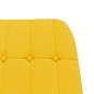 vidaXL Schaukelsessel mit Hocker Senfgelb Stoff vidaXL Schaukelsessel mit Hocker Senfgelb Stoff