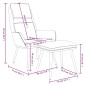 vidaXL Relaxsessel mit Hocker Blau Stoff vidaXL Relaxsessel mit Hocker Blau Stoff