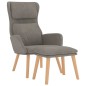 vidaXL Relaxsessel mit Hocker Hellgrau Samt vidaXL Relaxsessel mit Hocker Hellgrau Samt