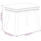 vidaXL Relaxsessel mit Hocker Hellgrau Samt vidaXL Relaxsessel mit Hocker Hellgrau Samt