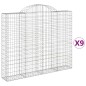 vidaXL Gabionen mit Hochbogen 9 Stk. 200x30x160/180cm Verzinktes Eisen vidaXL Gabionen mit Hochbogen 9 Stk. 200x30x160/180cm Verzinktes Eisen