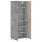 Highboard Betongrau 69,5x34x180 cm Holzwerkstoff Highboard Betongrau 69,5x34x180 cm Holzwerkstoff